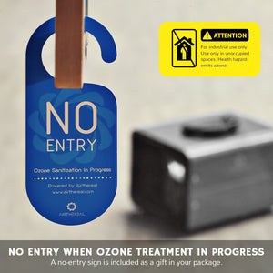 Airthereal MA10K-PRO SMART WiFi Ozone Generator - No Entry When Ozone Treatment in Progress - Black 