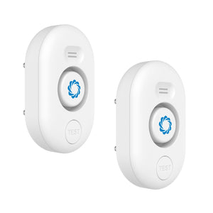 Airthereal Water Leak Detectors 2 Pack, 120dB Adjustable Audio Alarm Sensor, Sensitive Leak and Drip Alert, for Kitchen Bathroom Basement (Battery Included) 